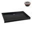 Base de douche en alcôve en acrylique noir brillant avec drain central 60 po x 36 po Streamline NT-2124-60BL-AL, bonde incluse