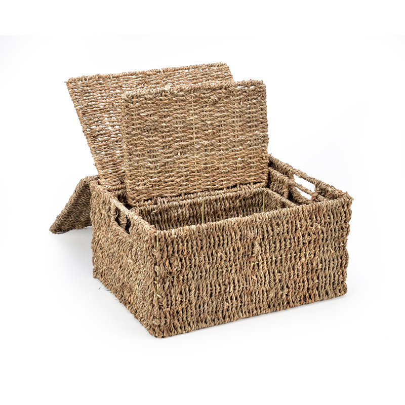 Highland Dunes Wicker Decorative Basket