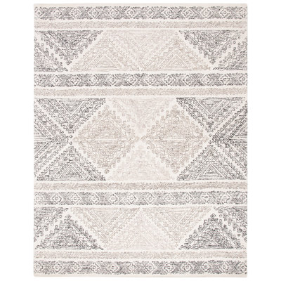 Tapis en laine et en coton touffeté à la main Alienna