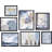 " Collage Geometric Color Blocks Abstract " 7 - Pieces-92584319