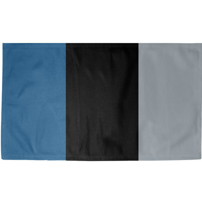Tapis bleu à rayures de hockey national