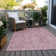 Machine Washable Indoor/Outdoor Claudian ACN1659 Pink Rug