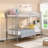 Metal Bunk Bed Silver