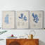 Blue Marine Algae VI - Toile tendue avec châssis sur mesure - 3 pièces-117237770-117237774