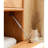 Leather Handle Flip Door Buffet Table