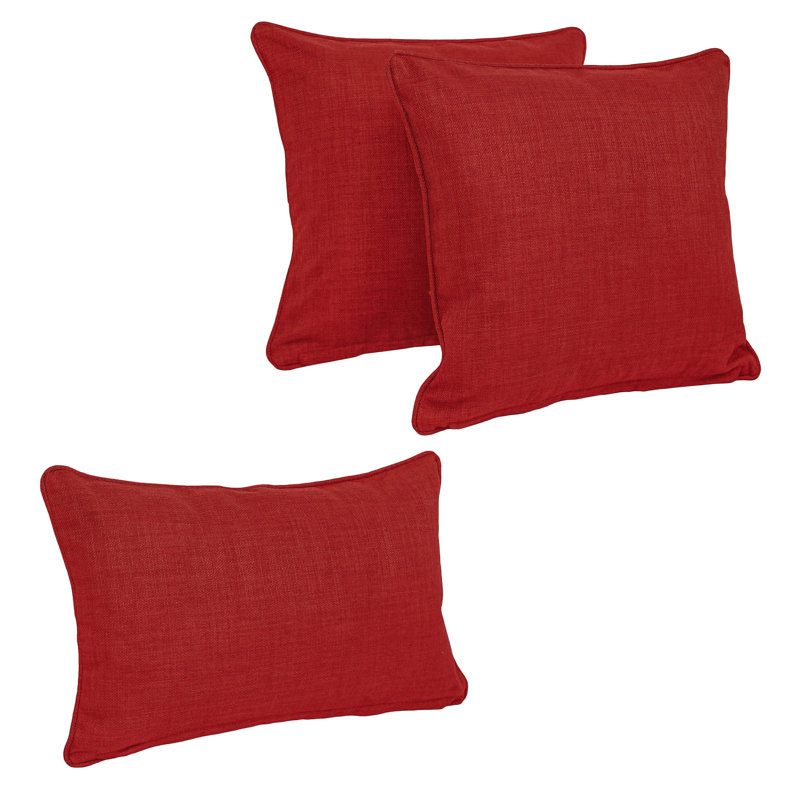 Corded Outdoor Pillow Set, Mocha