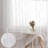 Curtains For Living Room Privacy & Light Filtering Semi Sheer Curtain With Star Print Design Voile Transparent Bedroom Window Drapes 2 Panels-1103070426