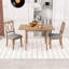 Ensemble de salle à manger extensible peu encombrant - table à abattants pliable avec 2 chaises rembourrées-552190655