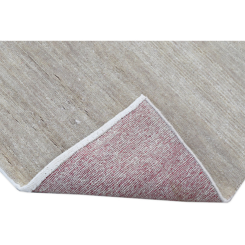 Wool Striped Area Rug in Red, Rectangle 9' x 12'