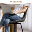 Upholstered Counter Stool with Metal Frame