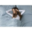 Ensemble de draps 4 pièces 100% coton percale sarcelle 200 fils-28618197-28618200