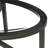 Wood 28.34"oval coffee table with glass top-1655622390