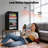 IUDommy 15.4'' W 130 Cans 1.7 Cubic Feet Freestanding/Built-In Wine & Beverage Refrigerator With Glass Door, Black-125506864