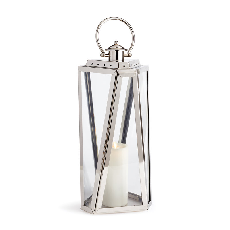  Lanterne d'extérieur en acier inoxydable Anney Harbor, H 22 po x l 8,5 po x P 9 po