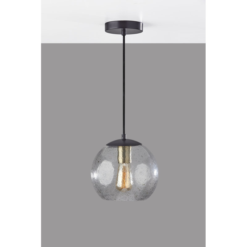 Aldor 1 - Light Dark Bronze/Brass Single Pendant