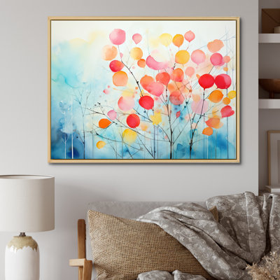 Colorful Spring Tree Pink And Blue - Tree Wall Art