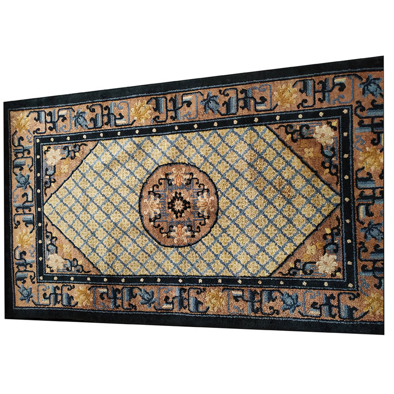 Tapis antique en soie antique chinois