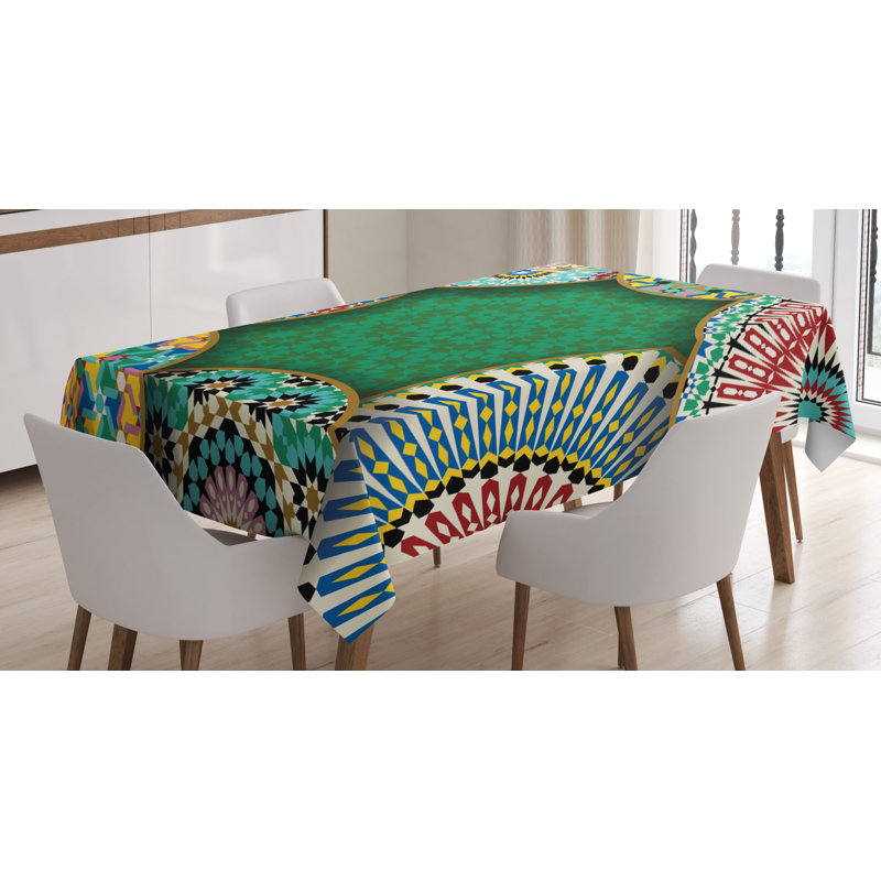 Moroccan Tablecloth, 70" L x 52" W