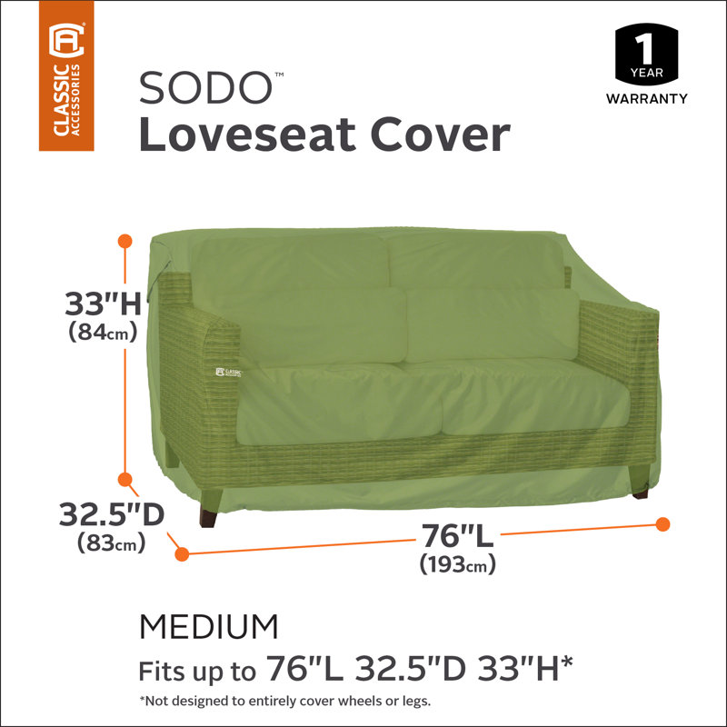 Sodo Outdoor Patio Sofa Cover, Medium