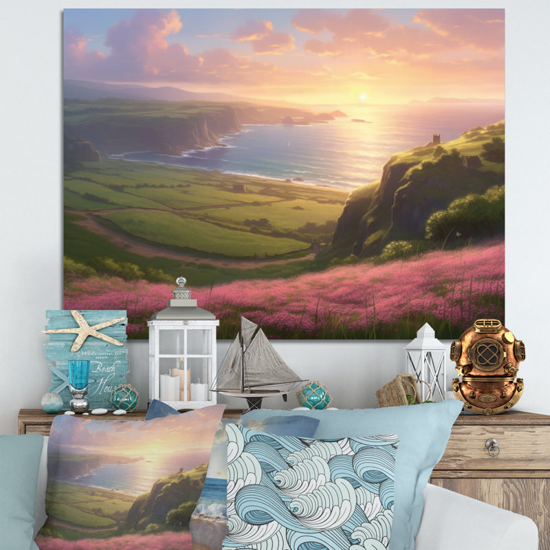 «Seaside Paradise III», reproduction sur toile, H 24 po x l 32 po x P 1 po, Toile tendue