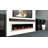 Litedeer Homes Latitude II ZEF78V 78" Smart Electric Fireplace | Ultra-Slim Wall Mounted & Recessed White Frame| HD Multi-Flame, Breathing Logs with Reflective Amber Glass Fireplace Decor, App Control