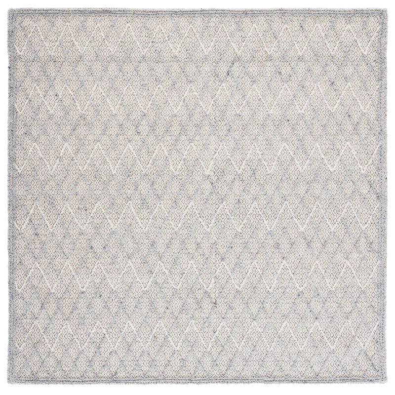 Giroux Hand Tufted Performance Geometric Rug, Square 6'
