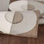 Beige Modern Rug, Geometric Stain Resistant Easy to Clean Rug For Living Room, Dining Room, Bedroom-1080847270