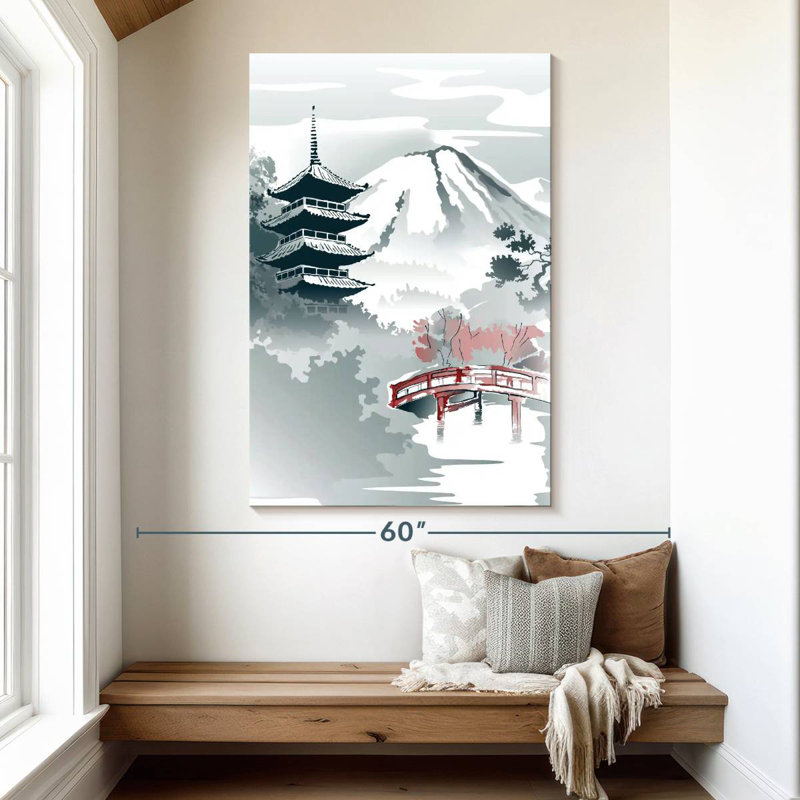 Aime Japanese Bridge, 51" H x 34" W