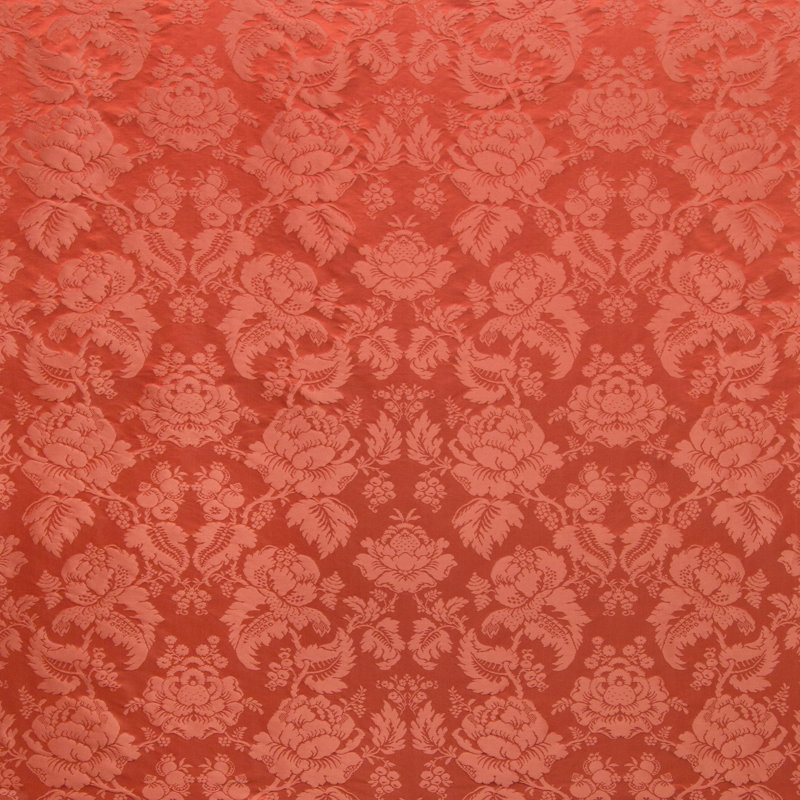 Moulins Silk Fabric, Pepper Red