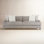Mily 91" Wide Recessed Arm Sofa