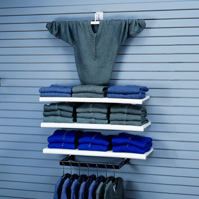 15" D x 48" L Open Bottom Bullnose Shelf