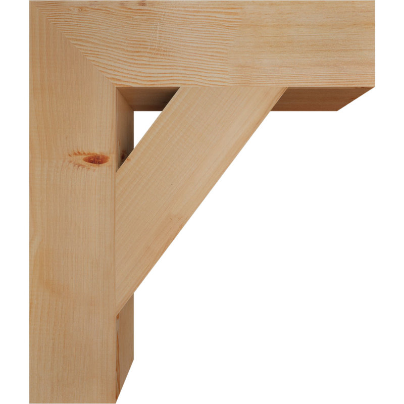 Traditional Block Bracket, Douglas Fir (Smooth), 28" H x 5.5" W x 24" D