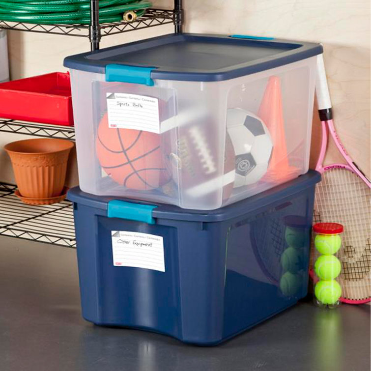 Sterilite Latch & Carry 18 Gallon Plastic Stacking Storage Tote w/ Lid &  Reviews