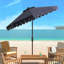 Outdoor Venice Single Scallop Crank Outdoor Push Button Tilt Umbrella-1667940645
