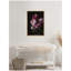 «Moody Dark Pink Floral Bouquet» par Kristy Campbell, reproduction d'art sur toile encadrée