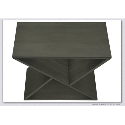 Table d'appoint étroite en placage contemporain pour les petites chambres et les salons, parfaite pour les lampes et la décoration