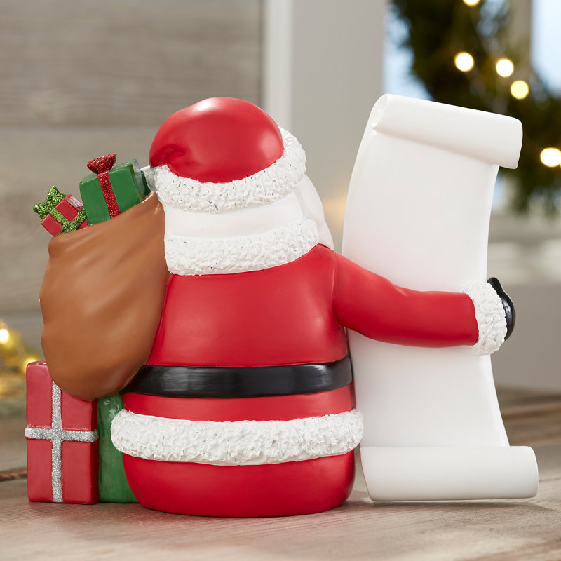 Christmas Santa Claus and Christmas Phrases Figurine, Yes