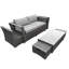 Englis Metal 2-Person Seating Group with Cushions