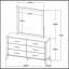 Commode 6 tiroirs Georgina