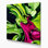 Aquarelle abstraite 88, art mural sur toile verte