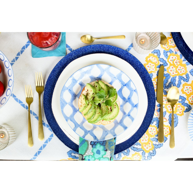 Lastra Handmade Stoneware Appetizer Plate, White