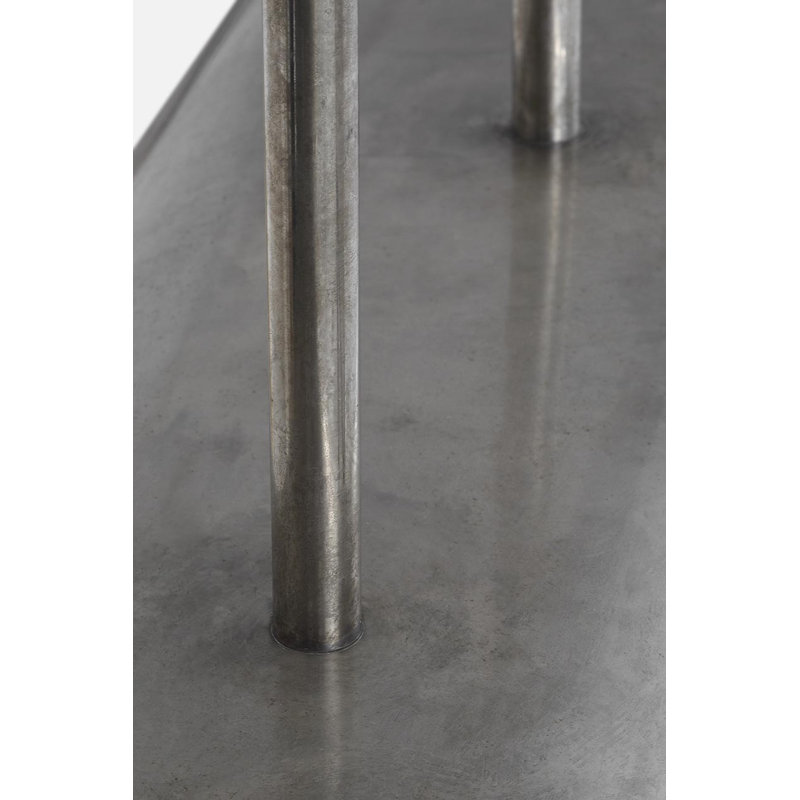 Anne-Marie Barton Remi 60" Linear Pendant, Mottled Pewter and Warm Walnut