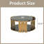 Table basse circulaire en acier inoxydable