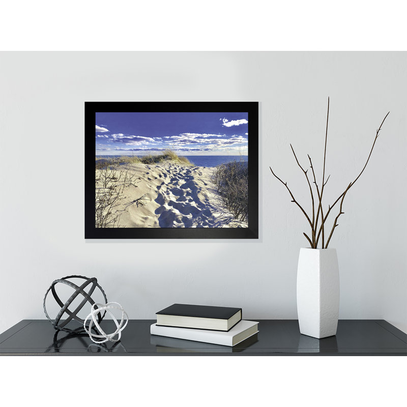 Traces de tranquillité - photographie, Pas de tapis, H 13,5 po x l 16,5 po x P 1,25 po, Papier encadré noir