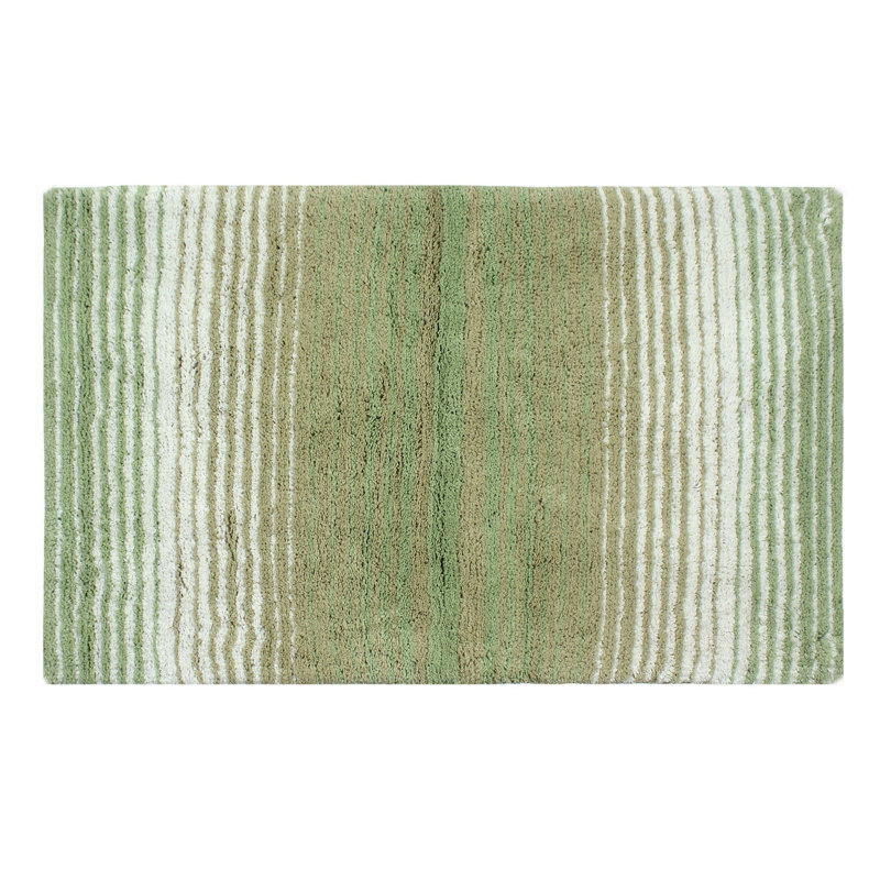 Griffie Plush 100 % Cotton Bath Rug, Single - 21" L x 34" W, Sage
