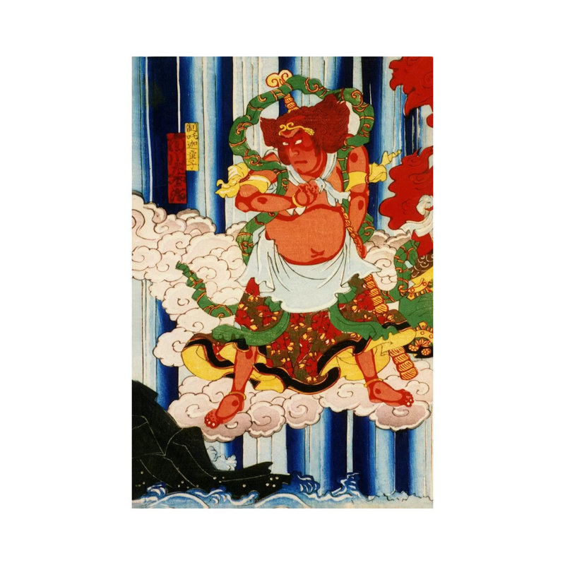 Man With Kanabo - Wrapped Canvas Painting