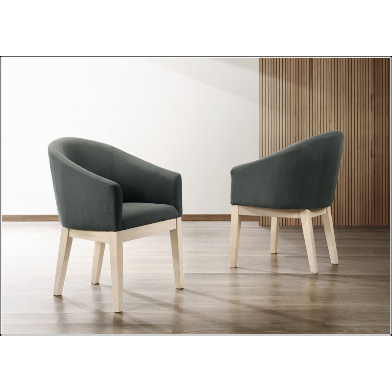 Ensemble de 2 fauteuils d'appoint confortables en tissu de 58 cm (23 pouces), parfaits pour ajouter du style et des sièges à n'importe quelle pièce.