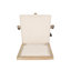 Chaise de bureau rustique beige et naturelle avec fonction pivotante et siège réglable en hauteur avec options de pivotement et de levage