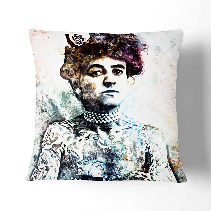 Square Throw Cushion, 40cm H x 40cm W x 15cm D