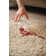 Solid Colour Shaggy Area Rug Stone